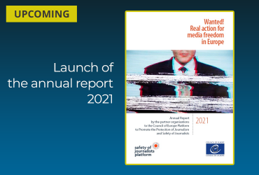 Платформа безопасности журналистов Совета Европы представит годовой отчёт